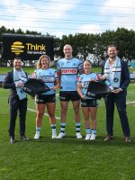 Sharks players with Think Renewable