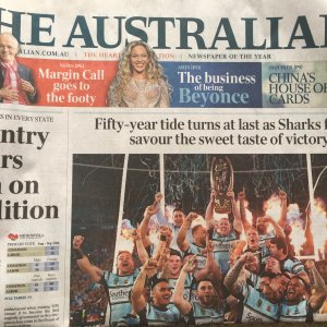 The Australian front page, Monday 3-Oct-2016