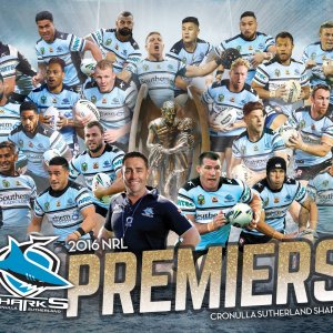 Premiers - Cronulla Sharks Facebook post at 9:32pm on Grand Final Night