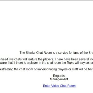 Sharks-Chat-Room