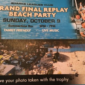 Grand Final Replay Beach Party Sunday Oct-9-2016